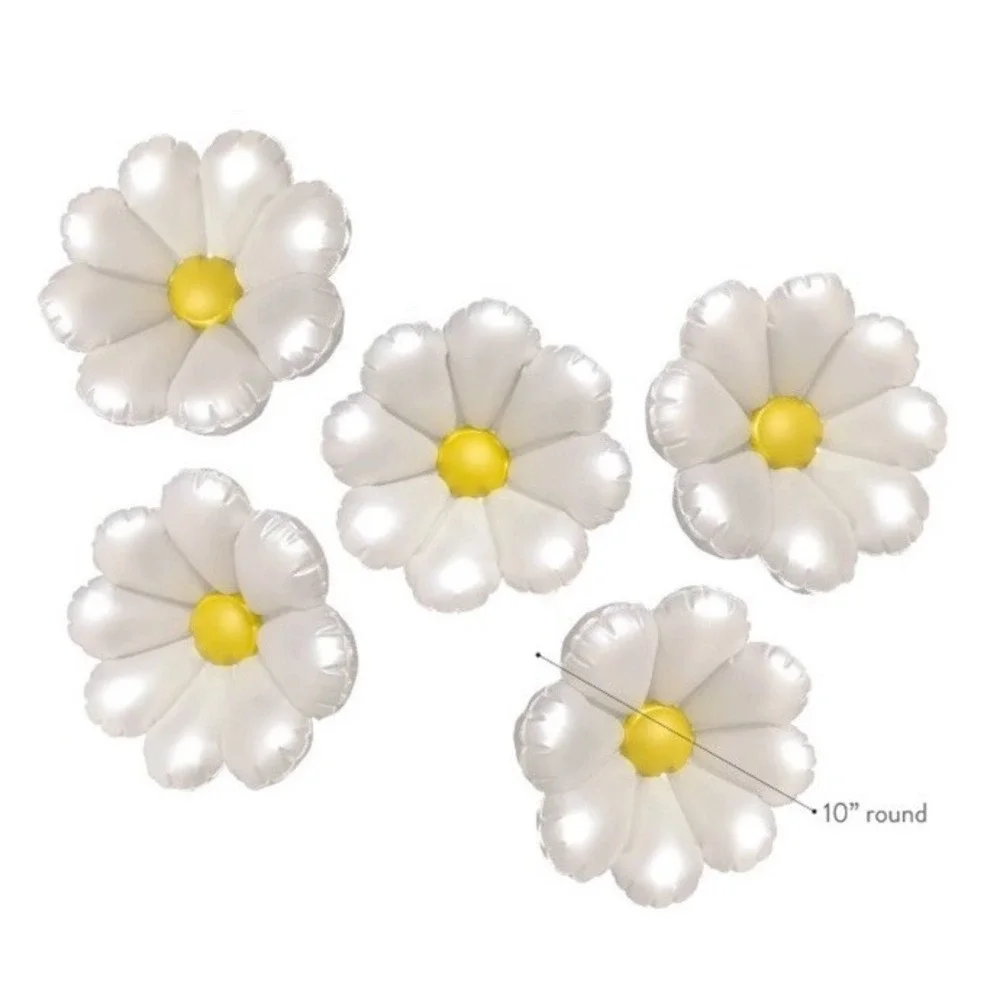 Minnidip BALLOON GARLAND Flowers In Pearl White 5 PACK Sealed New
